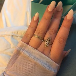 Tiffanys sterling narrow notes love ring